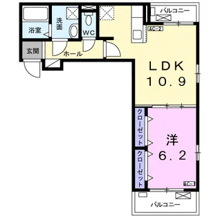 ファーストスプリング【2階】の間取り