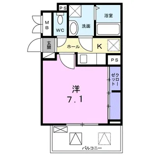 ファーストスプリング【2階】の間取り