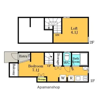 LIBERTA本前川Ⅱ【1階】の間取り