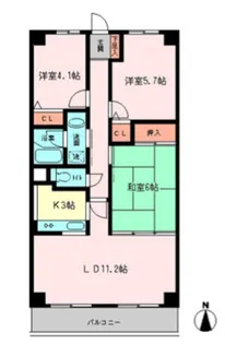 ラトゥール戸田【1階】の間取り