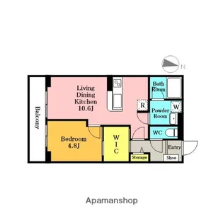 メゾン・ド・グランピエール アネックス【303号室】の間取り