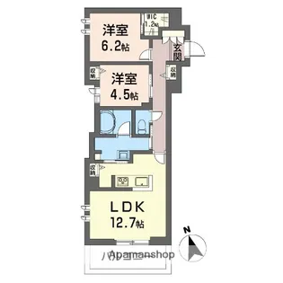 ラ・ファミーユ【101号室】の間取り