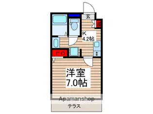 ガーデンヒルズ芝 EAST【1階】の間取り