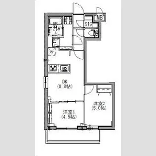 SーRESIDENCE北戸田【1階】の間取り
