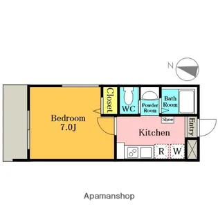 コンフォート蕨 WEST【204号室】の間取り