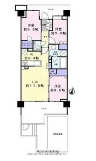 3LDKの間取り画像