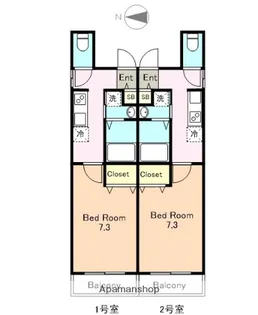 ウェストサイド蕨【4階】の間取り