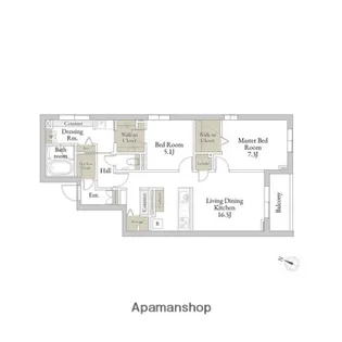 桜橋グランデ【2階】の間取り