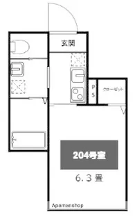 MELDIA蕨Ⅲ【2階】の間取り