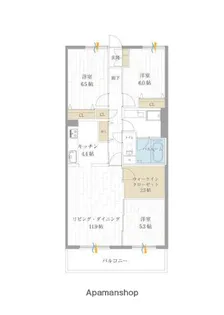 TRガーデン蕨【4階】の間取り