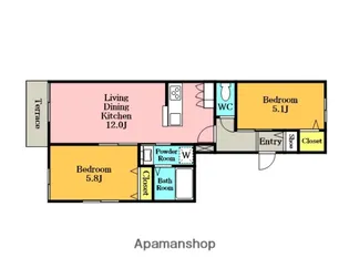 シャルドーネ【1階】の間取り