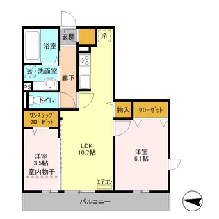 シャルマン元町【3階】の間取り