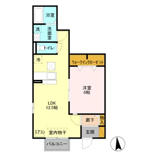 グリーンコーポ網代橋【1階】の間取り
