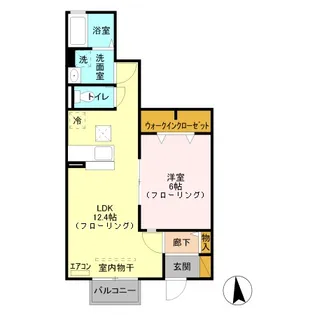グリーンコーポ網代橋【1階】の間取り