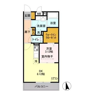 ジェイ・エス・ティ南浦和【1階】の間取り