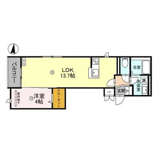 DHCR川口芝下【1階】の間取り