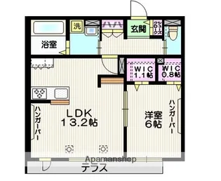 メゾンペールⅡ【1階】の間取り
