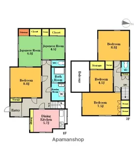 埼玉県川口市芝4丁目【一戸建】の間取り