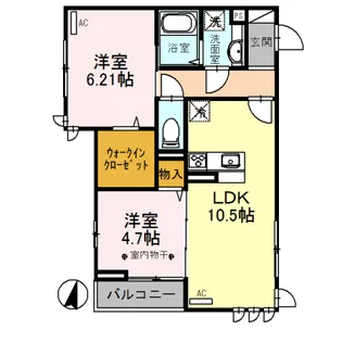 BELLE COLINE(ベル コリーヌ)【3階】の間取り