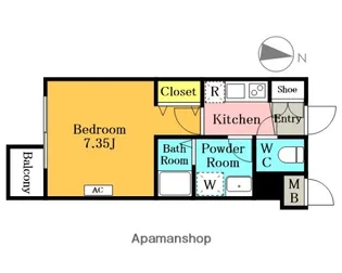 GENOVIA 蕨【1階】の間取り