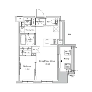 ザ・パークハビオ蕨【10階】の間取り