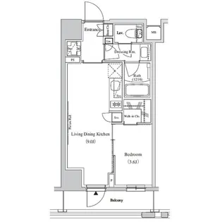ザ・パークハビオ蕨【3階】の間取り
