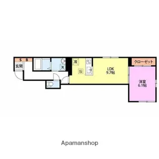 PONT DES CHATS【1階】の間取り