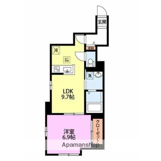 PONT DES CHATS【1階】の間取り