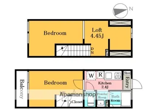 DIMORA安行領根岸【203号室】の間取り