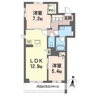 リラフォート飯塚【3階】の間取り