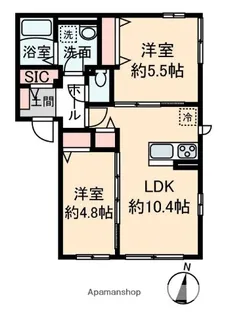 ラピスラズリ【302号室】の間取り