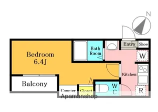 K−TERRACE WARABI【202号室】の間取り