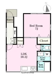 CASA FELIZ【101号室】の間取り