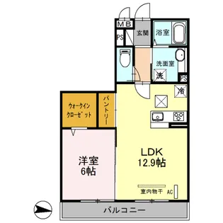 元町イグレットII【1階】の間取り
