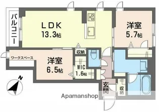 シャーメゾンステージ浦和【3階】の間取り
