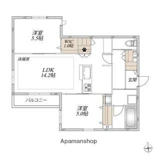 SORISSO浦和【3階】の間取り