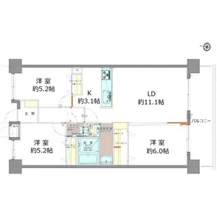 エマーレ南浦和【4階】の間取り