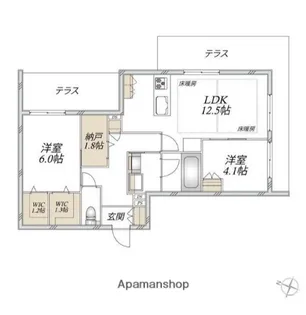 SUN MALL Ⅴ【1階】の間取り