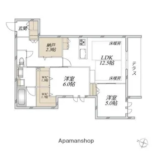 SUN MALL Ⅴ【1階】の間取り