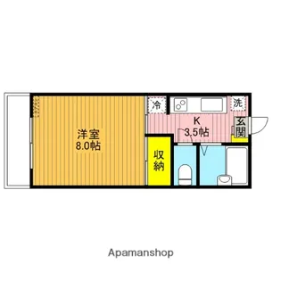 ハイツ伊藤【302号室】の間取り