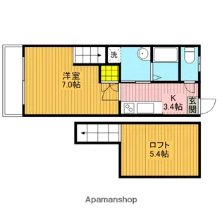 CASALEGAME【1階】の間取り