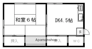 神藤荘【202号室】の間取り