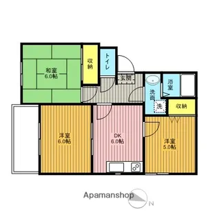 ヴァンベールグランデ【205号室】の間取り