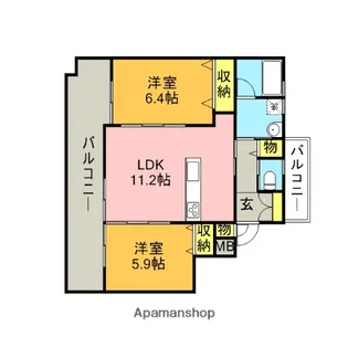CASA FELICEⅡ【2階】の間取り