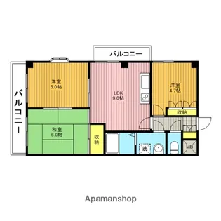 田口ビル【6階】の間取り