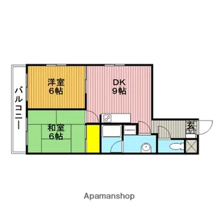 野尻第二ビル【301号室】の間取り