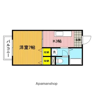 コート芝MIKI【105号室】の間取り