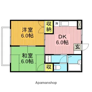 パークサイドシャトレ・A【1階】の間取り