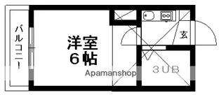 リリーハウス【203号室】の間取り