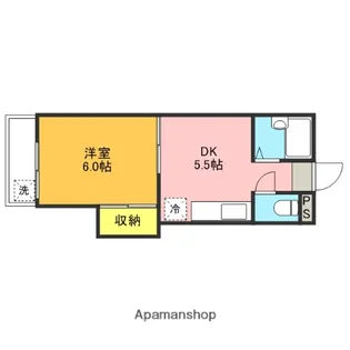 ウェルネス中央【1階】の間取り